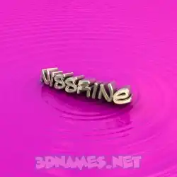 nissrine in Pink Graffiti style - 3D name wallpaper