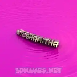 nitesharitha in Pink Graffiti style - 3D name wallpaper