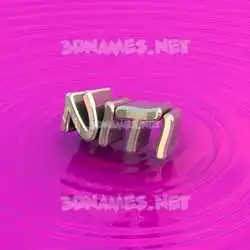 niti in Pink Graffiti style - 3D name wallpaper