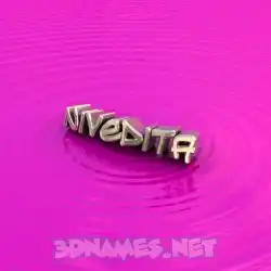 nivedita in Pink Graffiti style - 3D name wallpaper