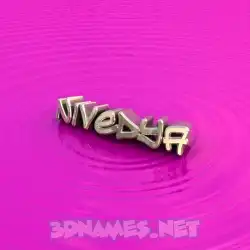 nivedya in Pink Graffiti style - 3D name wallpaper