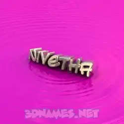 nivetha in Pink Graffiti style - 3D name wallpaper