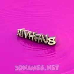 nivhans in Pink Graffiti style - 3D name wallpaper