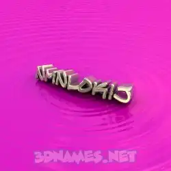 nmnlokij in Pink Graffiti style - 3D name wallpaper