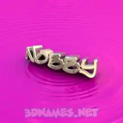 nobby in Pink Graffiti style - 3D name wallpaper