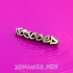 nojooed in Pink Graffiti style - 3D name wallpaper
