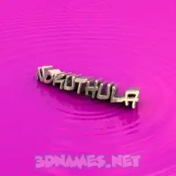 nokuthula in Pink Graffiti style - 3D name wallpaper