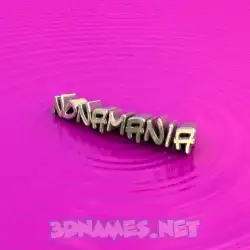 nonamania in Pink Graffiti style - 3D name wallpaper