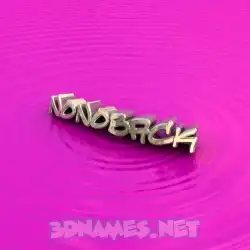 nonoback in Pink Graffiti style - 3D name wallpaper
