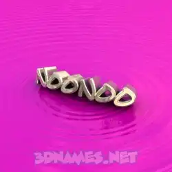 noonoo in Pink Graffiti style - 3D name wallpaper