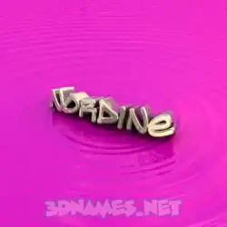 nordine in Pink Graffiti style - 3D name wallpaper