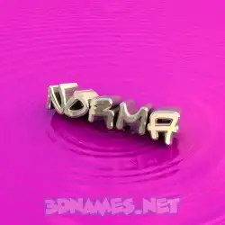 norma in Pink Graffiti style - 3D name wallpaper