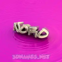 noro in Pink Graffiti style - 3D name wallpaper