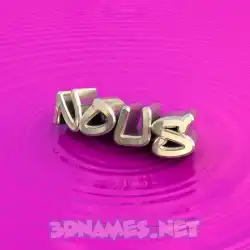 nous in Pink Graffiti style - 3D name wallpaper