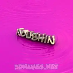 noushin in Pink Graffiti style - 3D name wallpaper