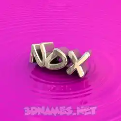 nox in Pink Graffiti style - 3D name wallpaper