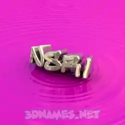 nsri in Pink Graffiti style - 3D name wallpaper
