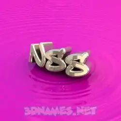 nss in Pink Graffiti style - 3D name wallpaper