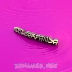 nuclearpanda in Pink Graffiti style - 3D name wallpaper