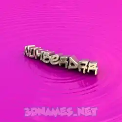 numberdar in Pink Graffiti style - 3D name wallpaper