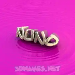 nuno in Pink Graffiti style - 3D name wallpaper