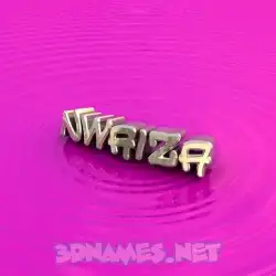 nwaiza in Pink Graffiti style - 3D name wallpaper