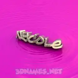 nycole in Pink Graffiti style - 3D name wallpaper
