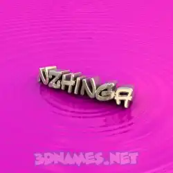 nzhinga in Pink Graffiti style - 3D name wallpaper