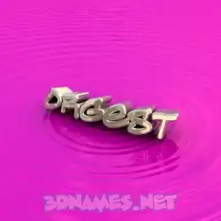 orgest in Pink Graffiti style - 3D name wallpaper