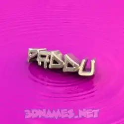 paddu in Pink Graffiti style - 3D name wallpaper