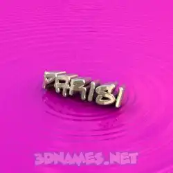 parisi in Pink Graffiti style - 3D name wallpaper