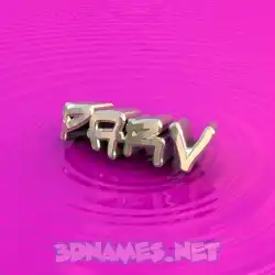 parv in Pink Graffiti style - 3D name wallpaper