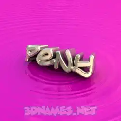 peny in Pink Graffiti style - 3D name wallpaper