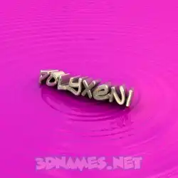 polyxeni in Pink Graffiti style - 3D name wallpaper