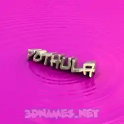 pothula in Pink Graffiti style - 3D name wallpaper