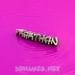prarthan in Pink Graffiti style - 3D name wallpaper