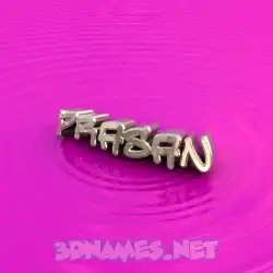prasan in Pink Graffiti style - 3D name wallpaper