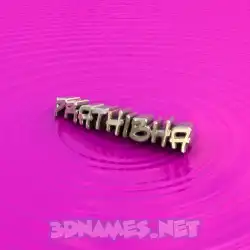prathibha in Pink Graffiti style - 3D name wallpaper