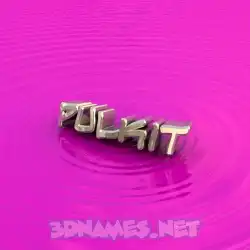 pulkit in Pink Graffiti style - 3D name wallpaper