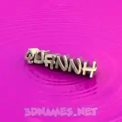 quannh in Pink Graffiti style - 3D name wallpaper