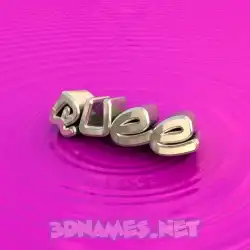 quee in Pink Graffiti style - 3D name wallpaper