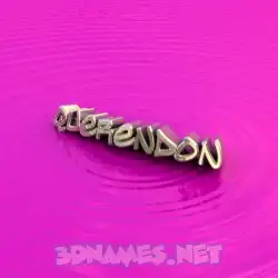 querendon in Pink Graffiti style - 3D name wallpaper
