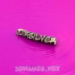 quiksilver in Pink Graffiti style - 3D name wallpaper