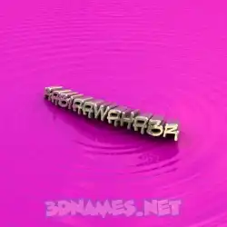 rabiaawahabr in Pink Graffiti style - 3D name wallpaper