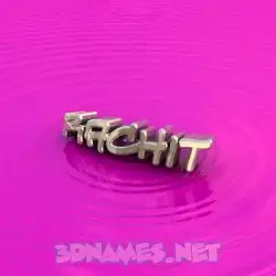 rachit in Pink Graffiti style - 3D name wallpaper
