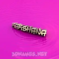 rakshana in Pink Graffiti style - 3D name wallpaper
