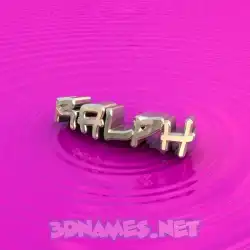 ralph in Pink Graffiti style - 3D name wallpaper