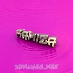 ramiza in Pink Graffiti style - 3D name wallpaper