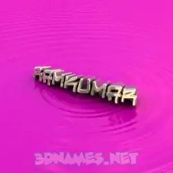 ramkumar in Pink Graffiti style - 3D name wallpaper
