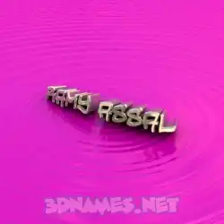 ramy assal in Pink Graffiti style - 3D name wallpaper